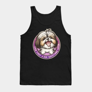 Lick First! Shih Tzu Dog Design Tank Top